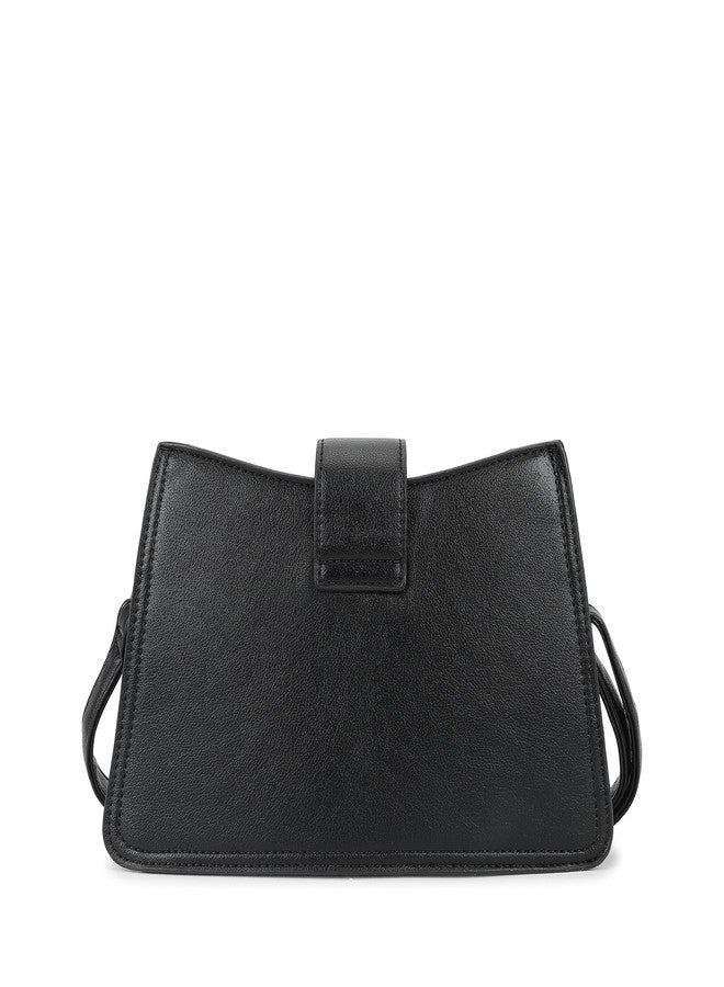 Fastrack Solid Structured Sling Bag for Women, Ladies and Girls | with Detachable Sling Strap & Magnetic Button Closure | Slings for Casual Carry | Ladies Purse Handbag - Image 5